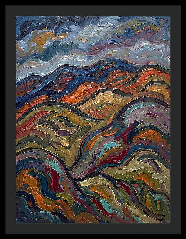 Rolling Hills In Expressionist Style