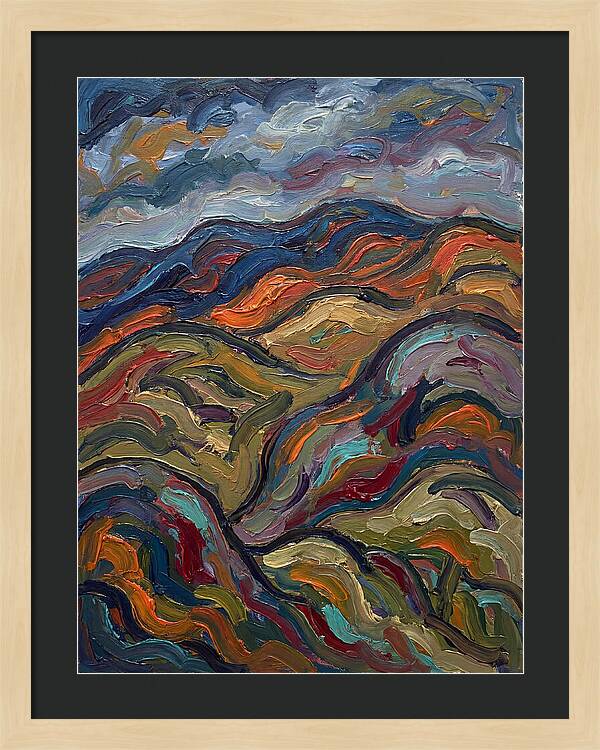 Rolling Hills In Expressionist Style
