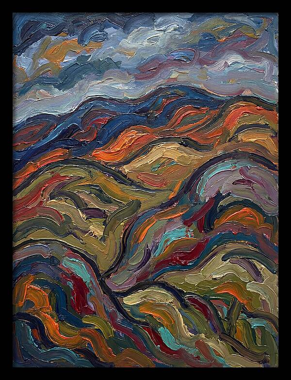 Rolling Hills In Expressionist Style