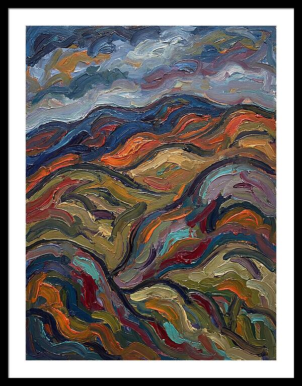 Rolling Hills In Expressionist Style
