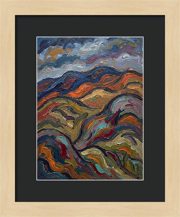Rolling Hills In Expressionist Style