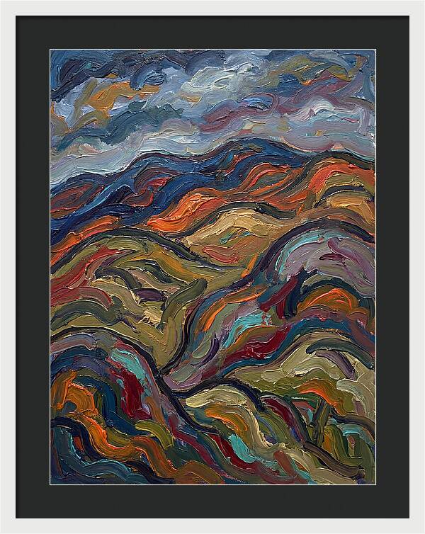 Rolling Hills In Expressionist Style