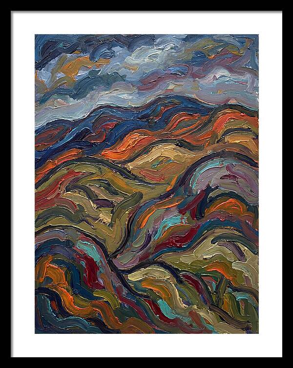 Rolling Hills In Expressionist Style