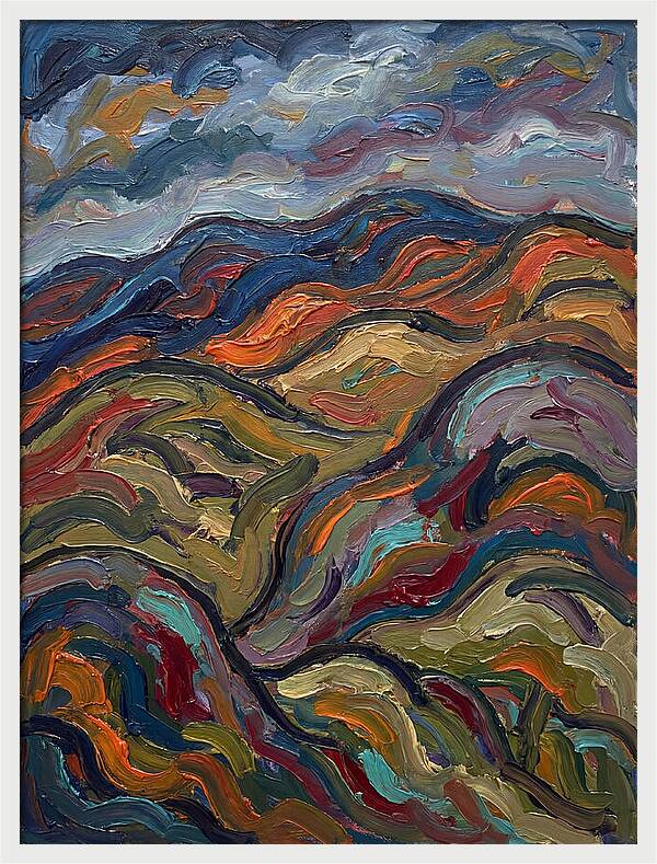 Rolling Hills In Expressionist Style