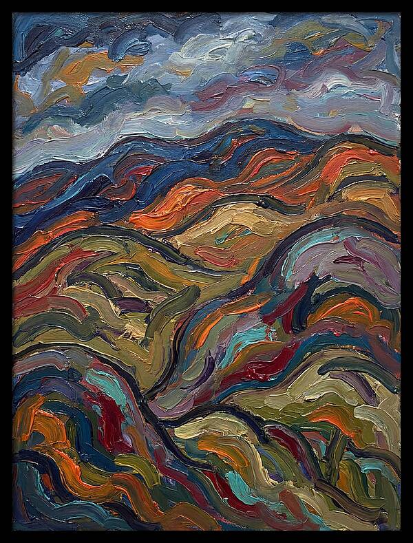 Rolling Hills In Expressionist Style