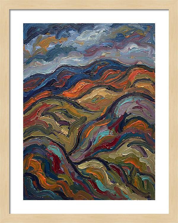 Rolling Hills In Expressionist Style