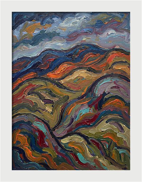 Rolling Hills In Expressionist Style