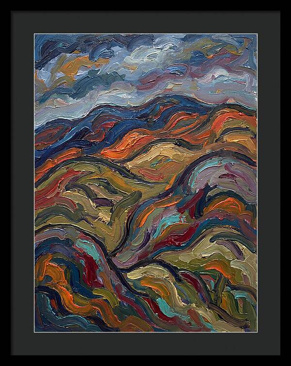 Rolling Hills In Expressionist Style