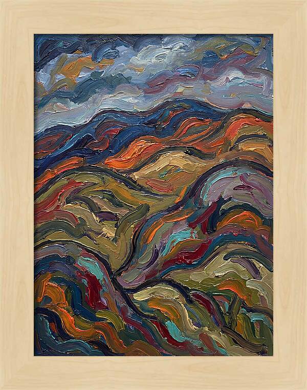 Rolling Hills In Expressionist Style