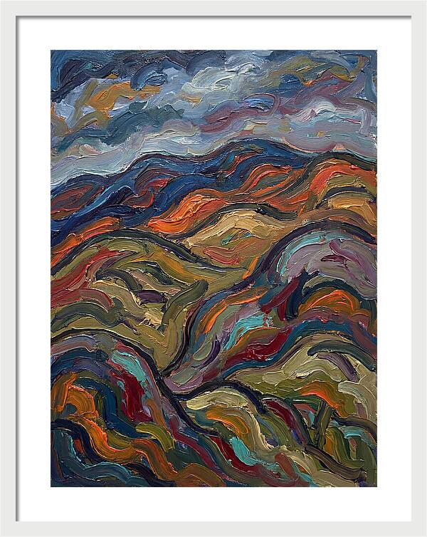 Rolling Hills In Expressionist Style