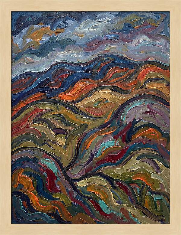 Rolling Hills In Expressionist Style