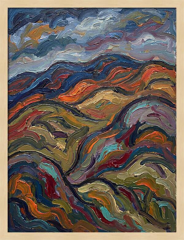 Rolling Hills In Expressionist Style