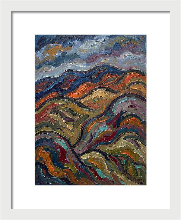 Rolling Hills In Expressionist Style