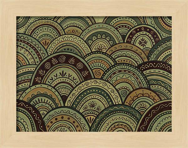 Rolling Hills In Folk Style