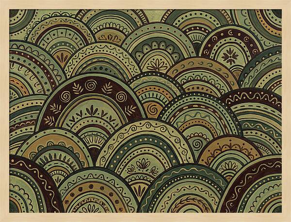 Rolling Hills In Folk Style