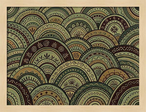 Rolling Hills In Folk Style
