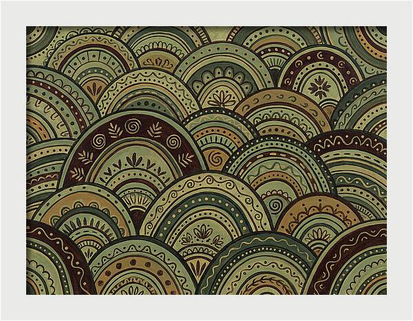 Rolling Hills In Folk Style