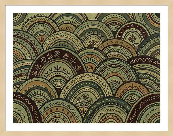 Rolling Hills In Folk Style