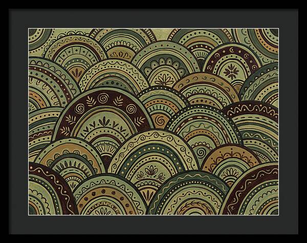 Rolling Hills In Folk Style