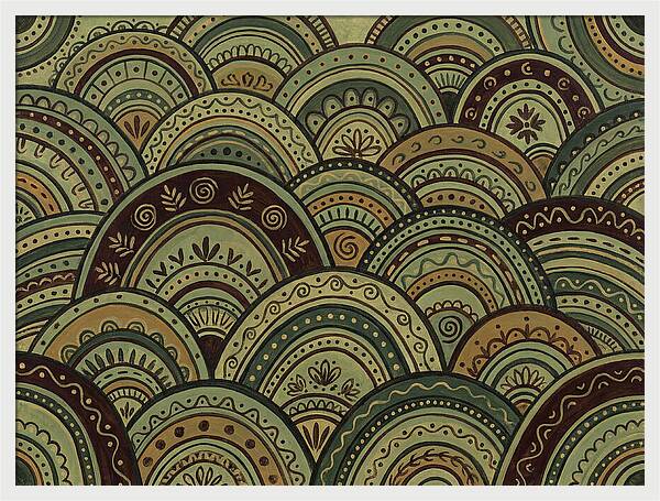 Rolling Hills In Folk Style