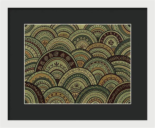 Rolling Hills In Folk Style