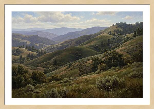 Rolling Hills In Realism