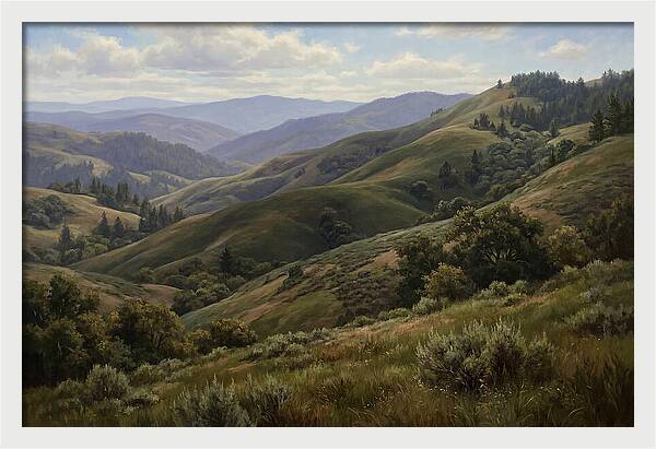 Rolling Hills In Realism