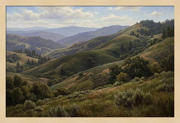 Rolling Hills In Realism