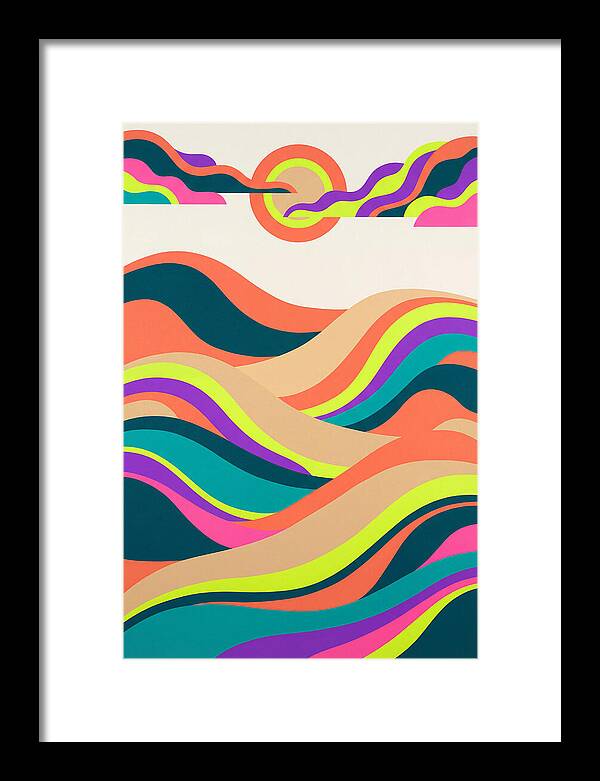 Rolling Hills In Vibrant Colors