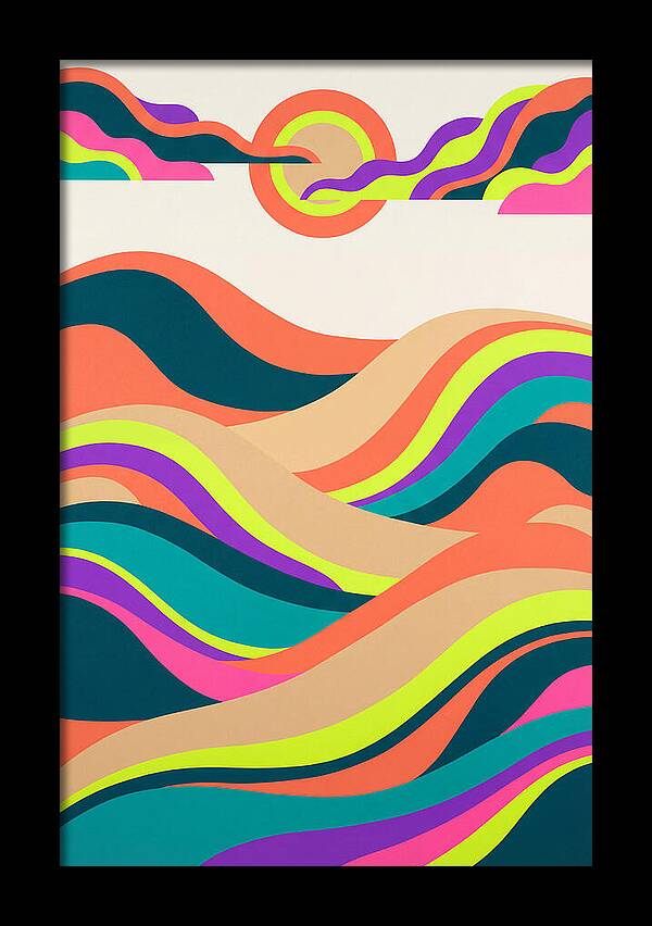 Rolling Hills In Vibrant Colors