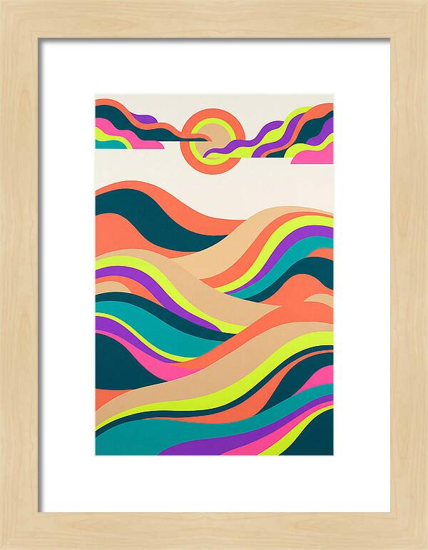 Rolling Hills In Vibrant Colors
