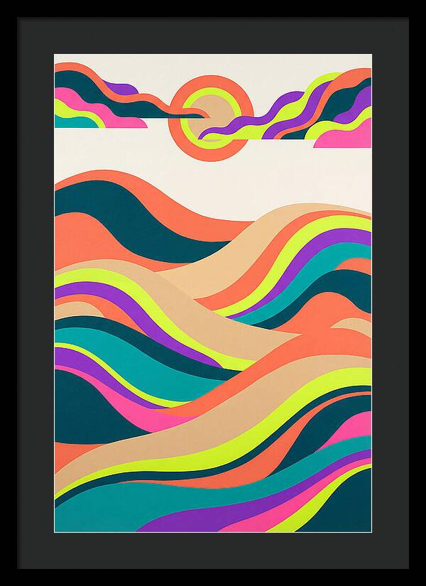 Rolling Hills In Vibrant Colors
