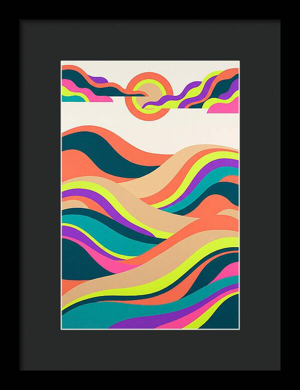 Rolling Hills In Vibrant Colors