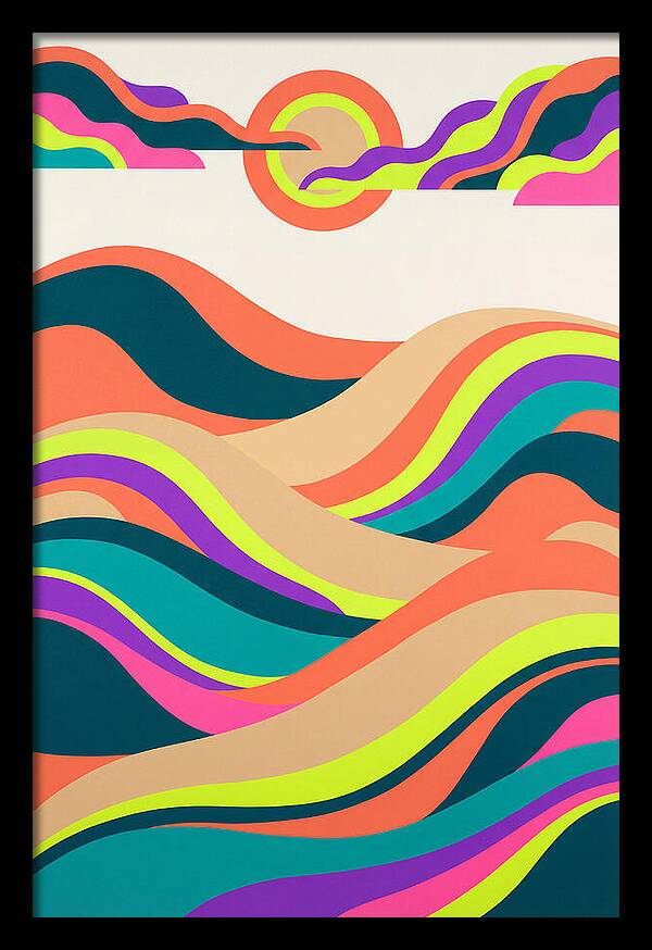 Rolling Hills In Vibrant Colors