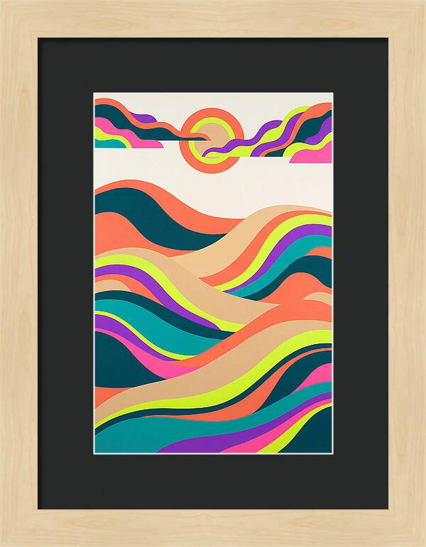 Rolling Hills In Vibrant Colors