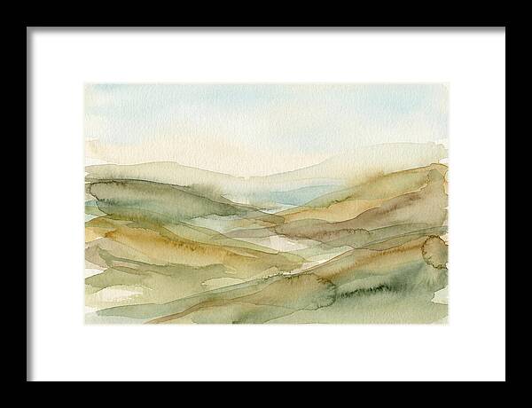 Rolling Hills In Watercolor