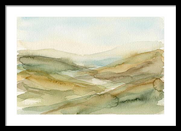 Rolling Hills In Watercolor