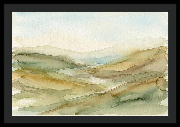 Rolling Hills In Watercolor