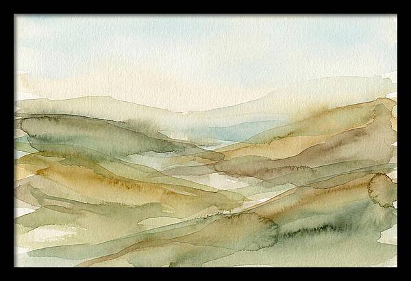 Rolling Hills In Watercolor