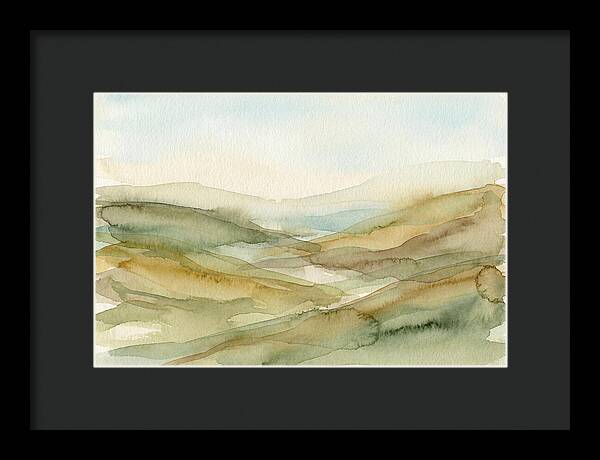 Rolling Hills In Watercolor