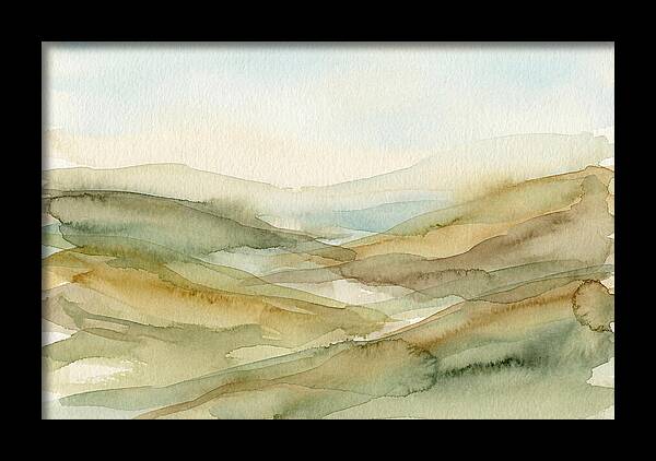 Rolling Hills In Watercolor