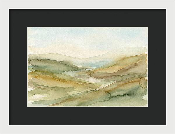 Rolling Hills In Watercolor