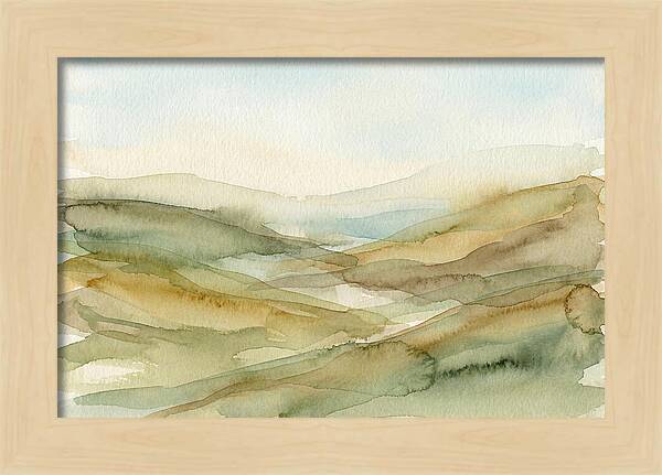Rolling Hills In Watercolor