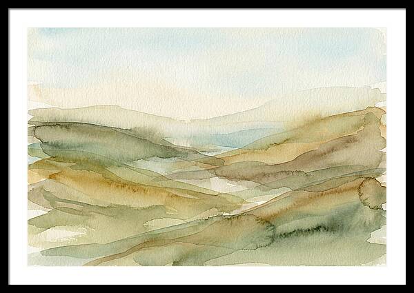 Rolling Hills In Watercolor