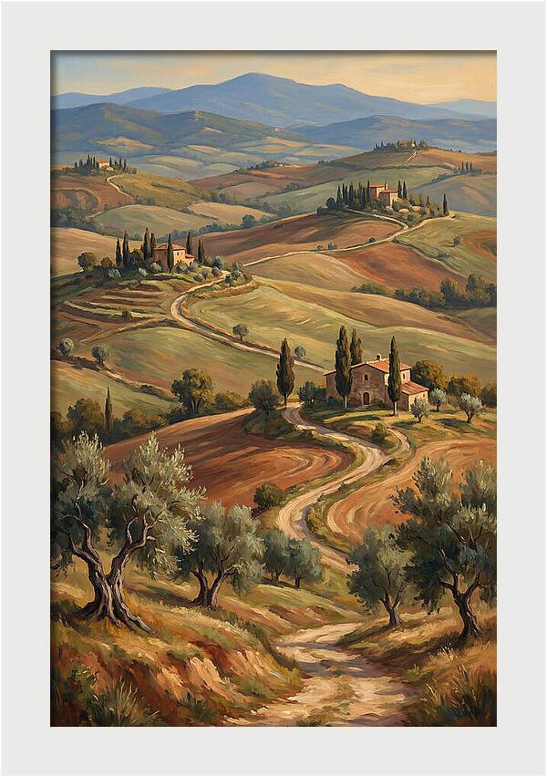 Rolling Hills Of The Mediterranean