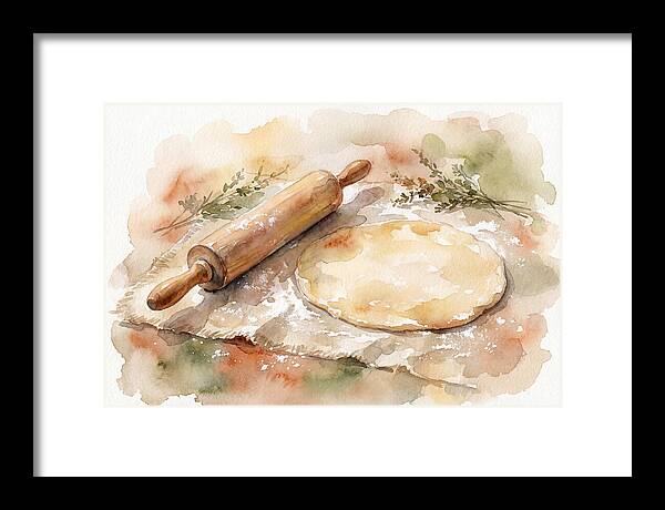 Rolling Pin And Dough Preparation