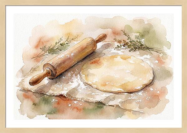 Rolling Pin And Dough Preparation