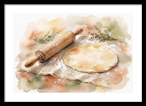 Rolling Pin And Dough Preparation