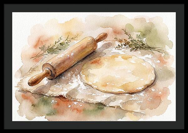 Rolling Pin And Dough Preparation