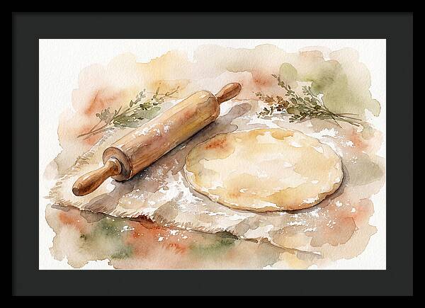 Rolling Pin And Dough Preparation